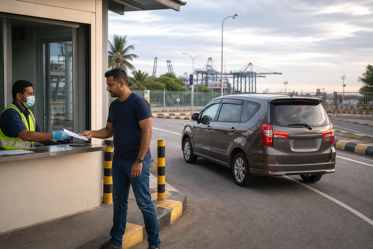 Pengesahan pelepasan kenderaan di Port Klang